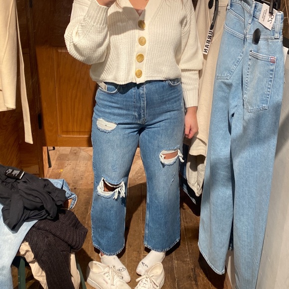 High rise vintage straight leg jeans - Picture 2 of 3